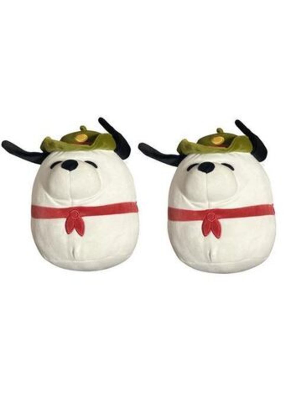 Peanuts Snoopy Plush Dog Toy Scarf Stuffed Animal Soft Collectible 2 Pack